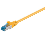 S/FTP netværkskabel - CAT6a PiMF Halogenfri, Gul (1,5m)