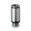 Micro push in-male stud-3mm tube -M3 thread 6512 3-M3 SUPER-RAPID FITTING