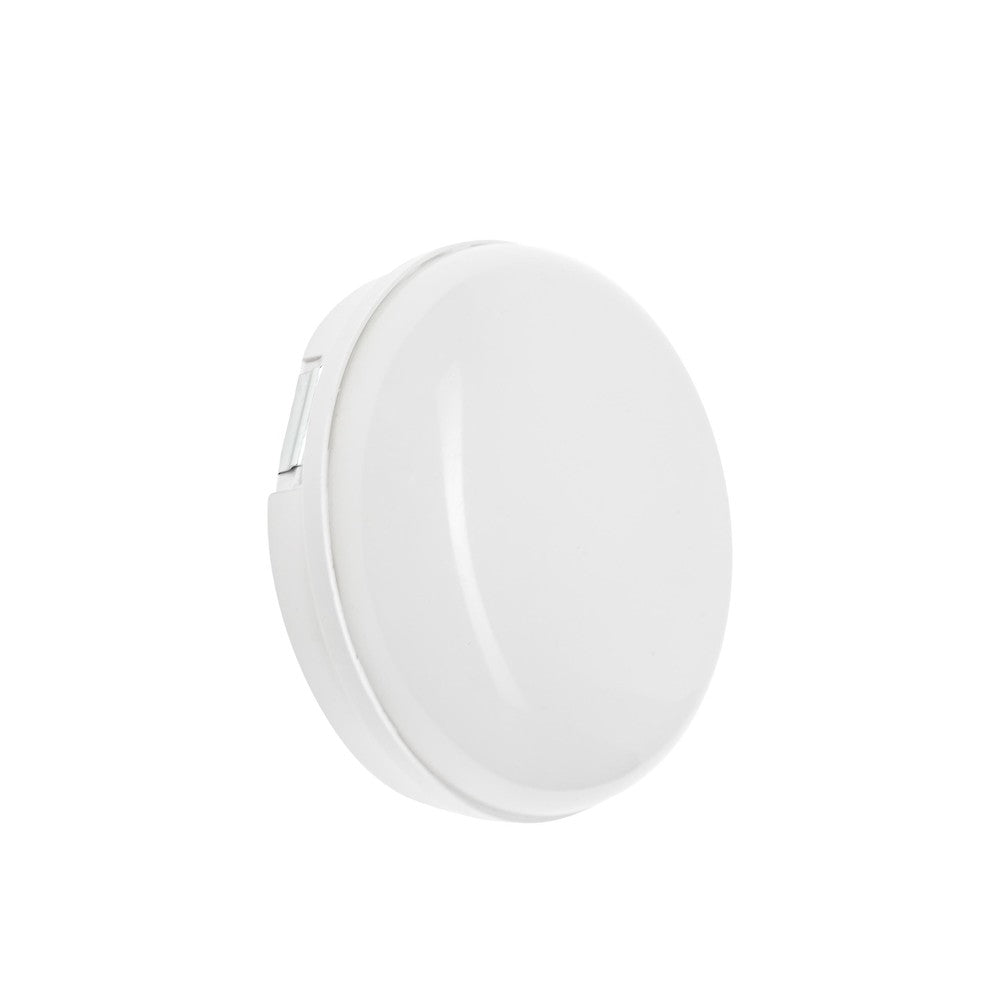 Spectrum 8W LED væglampe - Rund, hvid, IP54, inkl. lyskilde - 230V, 850lm, RA80