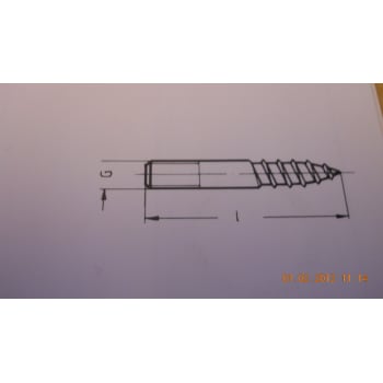M10 x 100 mm Gevindskruer til rørbærer GM-X