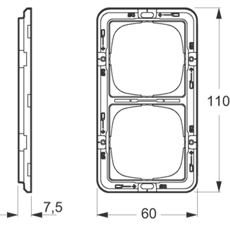 LK Fuga teknisk monteringsramme 2x1m