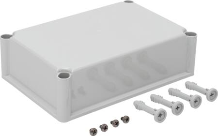DÆKSEL 280X190X80MM GRÅ