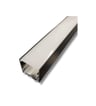 Alu profil 20 sort med opal cover - 2,5 m