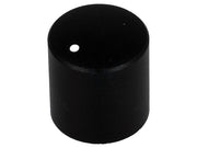 Drejeknap til 6mm aksel - Ø15x16mm (Sort)