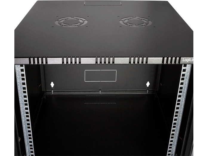 19" væg-rackskab - 9U B540xD550mm, Sort