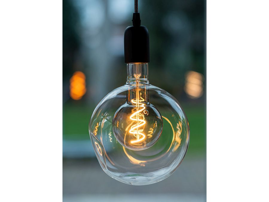 G180 Duo LED - 230-240V / 4W E27, Varm hvid, Klar/Grå