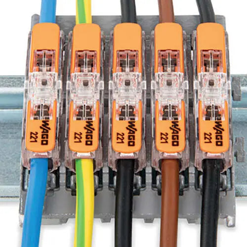 Inline Samlemuffe 0,2-4 mm² transparent, serie 221