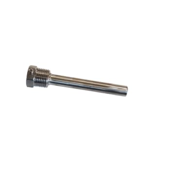 Rustfri dykrør, ½"x63mm, Passer til RF-termometer 480661324