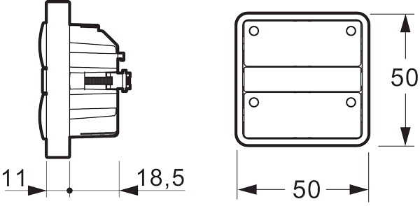 FUGA WISER LYSDÆMPER 1M HVID