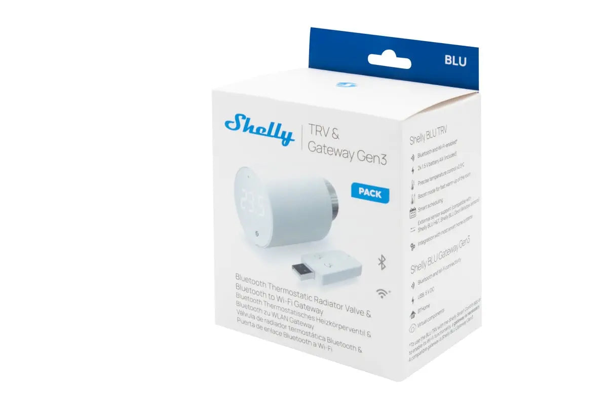 Shelly BLU TRV + BLU Gateway Gen3