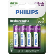 PHILIPS Genopladeligt batteri, NiMH, AA LR6, 4 stk.