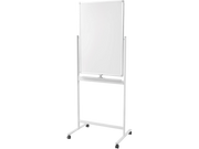 Magnetisk whiteboard - 2-sidet, alu.ramme, hjul (60 x 90cm)