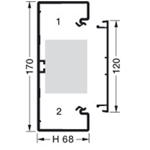 Tehalit BR 70170/1 Perle hvid kanalbund