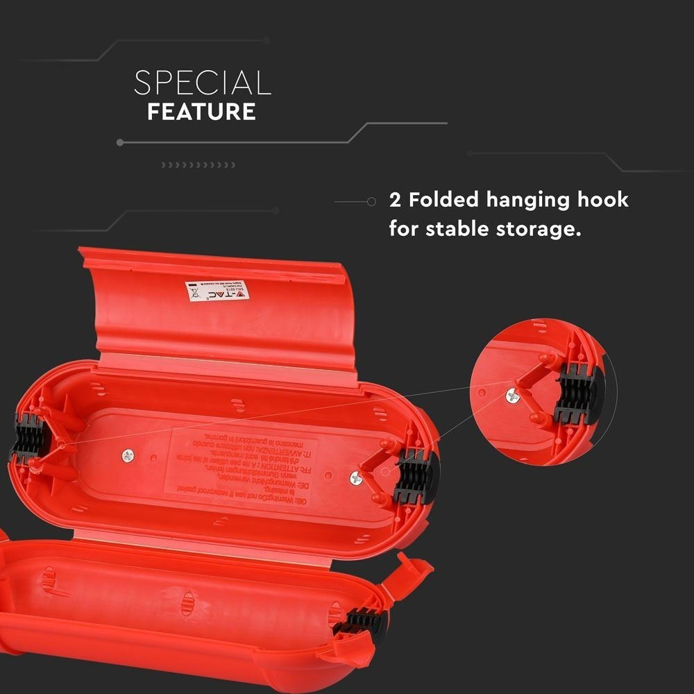 V-Tac Forlængerlednings-samledåse, vandtæt IP44