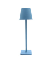 Opladelig LED bordlampe, Lyseblå, touch dæmpbar