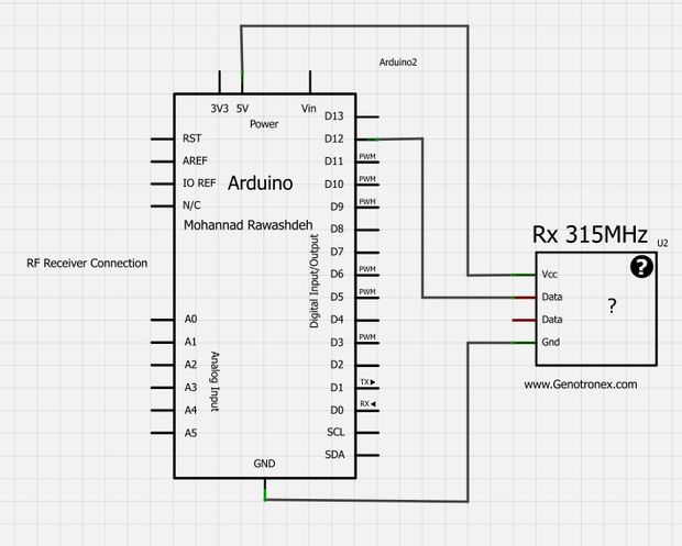 433Mhz trådløs sender/modtager link kit til Arduino/ARM/MCU