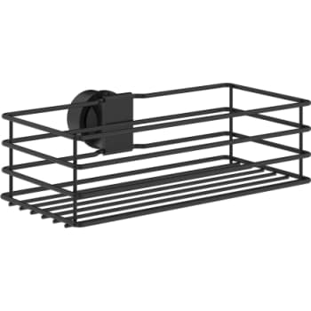 Smedbo beslagsboden kurv til brusestang. sort. kurv 250x120 mm.