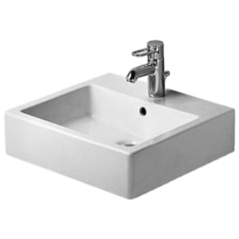 Vero vask 50 cm med hanehul og wondergliss