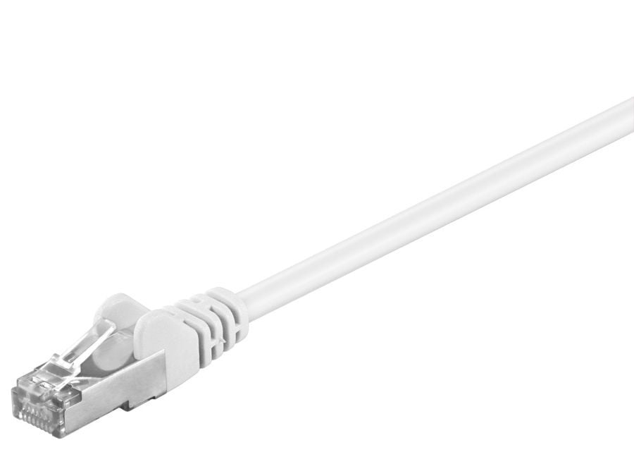 S/FTP netværkskabel - CAT5e, 2xRJ45, Hvid (10m)