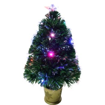 Deco juletræ, Multicolor fiberlys, IP20 transformer 3M ledning