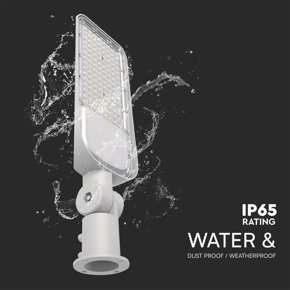 100W LED Gadenlygte med Samsung Chip, Adaptor og 5 års garanti