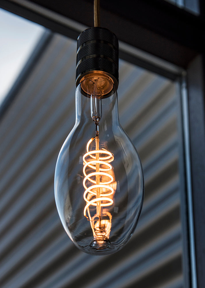 Antik E27 pærefatning - Bronze