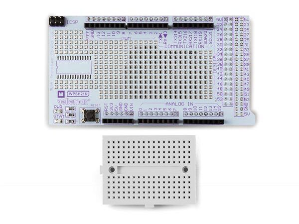 Prototype board til Arduino MEGA (inkl. breadboard)