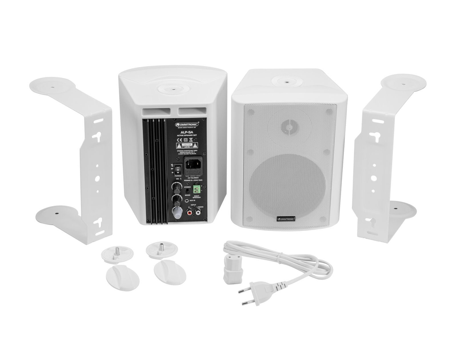 ALP-5A Aktiv højttalersæt - 5" 2x30W, Hvid