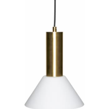 Hübsch contrast loftlampe messingfarve