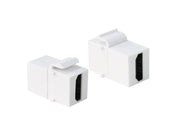 Keystone HDMI stik - 2 x HDMI hun, Hvid