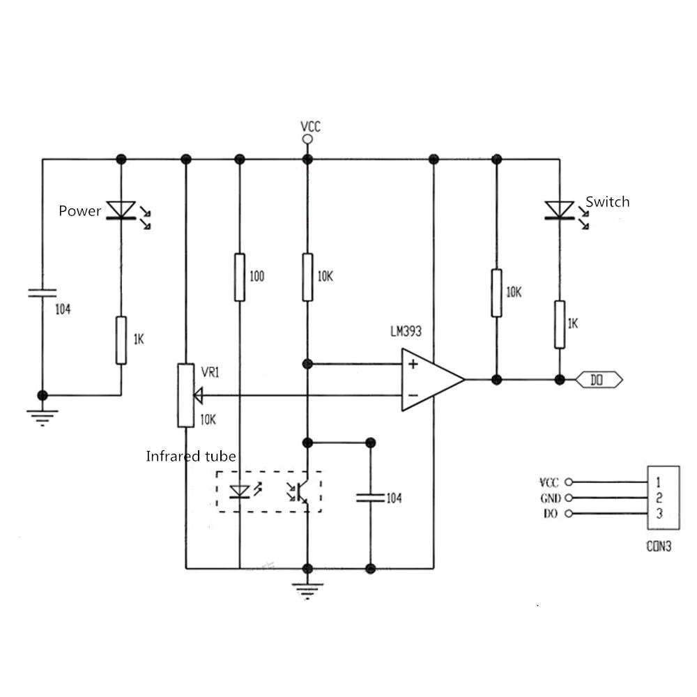 Infrarød afstandssensor til Arduino - 20-300mm, 35°, 3,3-5V