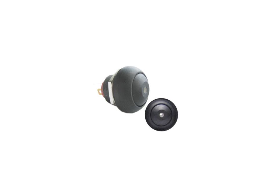 Mini trykkontakt - 1P OFF-(ON) m. HVID LED