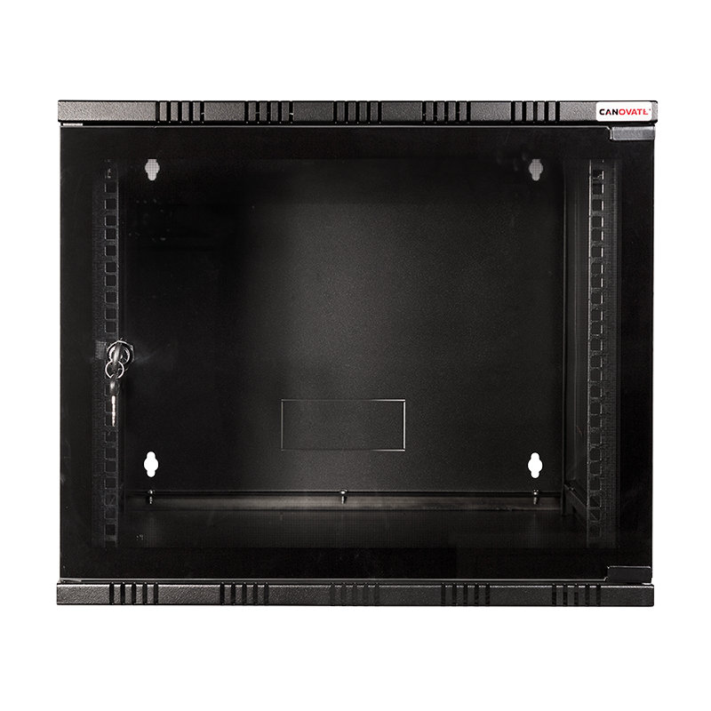 19" væg-rackskab - 15U 540x550mm (SOHO), Sort
