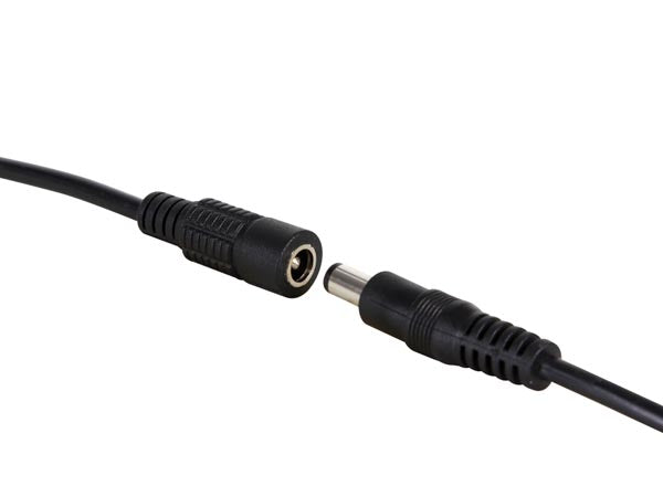 DC kabelsæt - 5,5x2,1mm han/hun 50cm (2 dele)