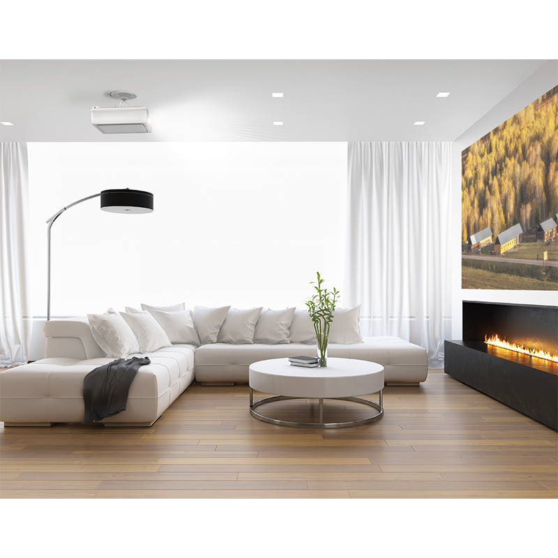 Loftbeslag til projektor - 135mm, Hvid