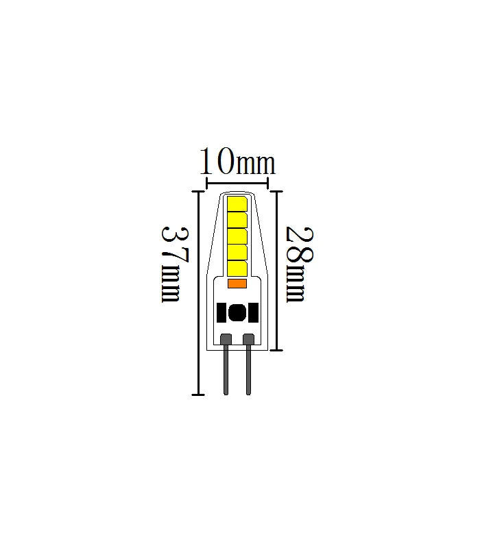 LEDlife SILI2 G4 LED pære - 2W, dæmpbar.