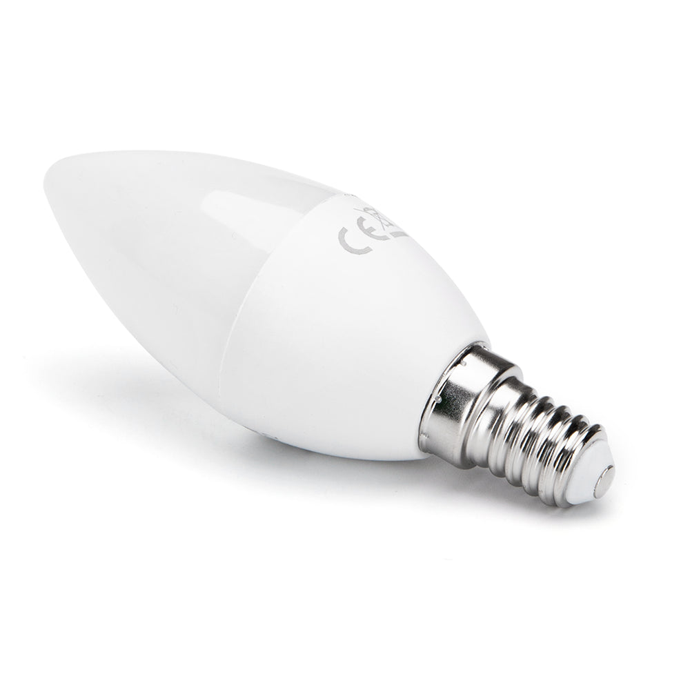 LED Pære E14 - 7W 3000K Erstatning for 48W, 610lm, RA80 - 3 års garanti