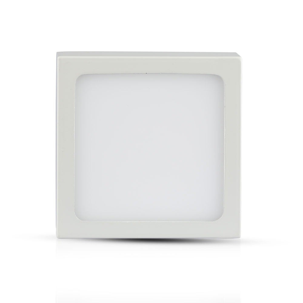 12W LED overfladepanel - 6400K, kvadratisk, 900lm, RA80, flicker free