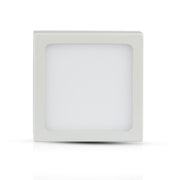 12W LED overfladepanel - 6400K, kvadratisk, 900lm, RA80, flicker free