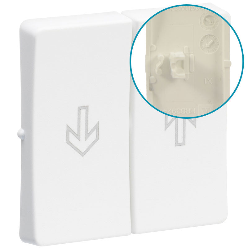 LK FUGA® afbryder 16A Tangent ½ modul, hvid (ny type)