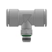T-Stykke med gevind i midten Push-in fitting Ø6 G1/8 BSPP AISI316L CE1935/2004 -NSF godkendt - FOOD