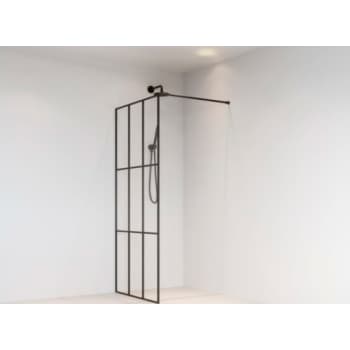 Brasta Dija Cube Brusevæg i sort 90x200 cm