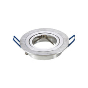 Downlight kit uden lyskilde - Børstet aluminium (Ø9,1 cm) - Vælg MR16 eller GU10 fatning