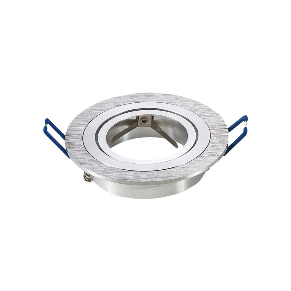 Downlight kit uden lyskilde - Børstet aluminium (Ø9,1 cm) - Vælg MR16 eller GU10 fatning