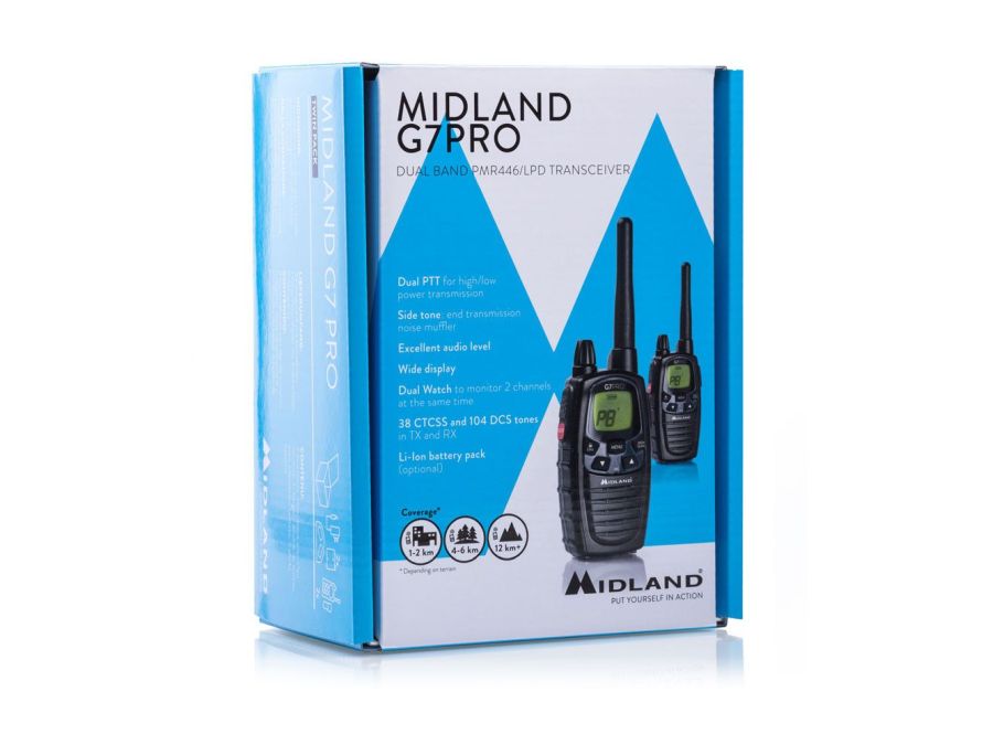 G7 PRO PMR446 håndradio (2 pak)