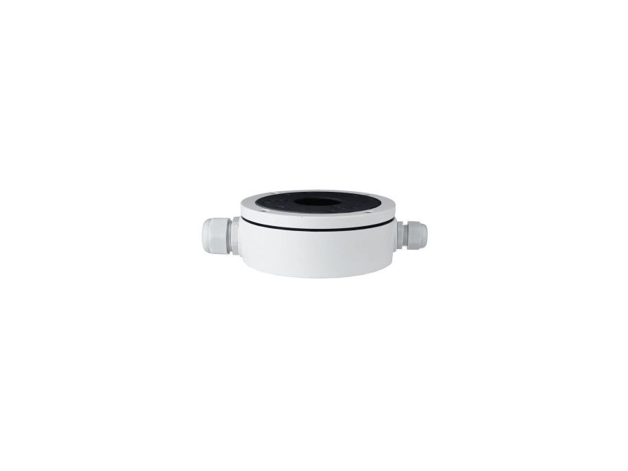 Monteringsdåse til CCTV kamera - Ø138x54mm, Hvid