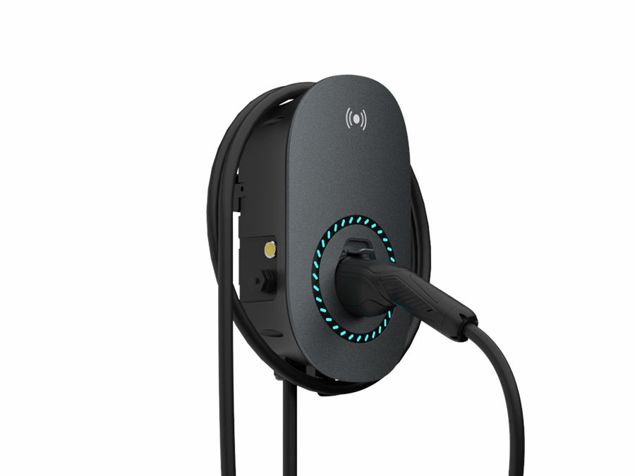 Fullwatt Wallbox EV Lader, 11kW Type 2, Wi-Fi/BT, Sort (5m)