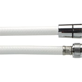 Bruseslange, hvid, glat, 1/2" x 1500 mm