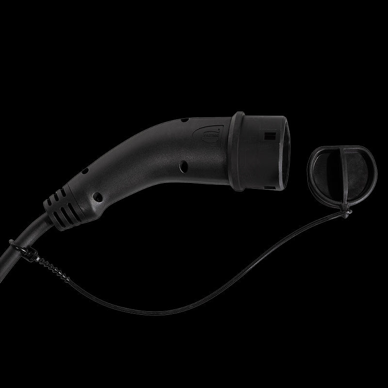 Spiral ladekabel til elbil - 11kW, 20A, 3-faset, type 2 (5m)