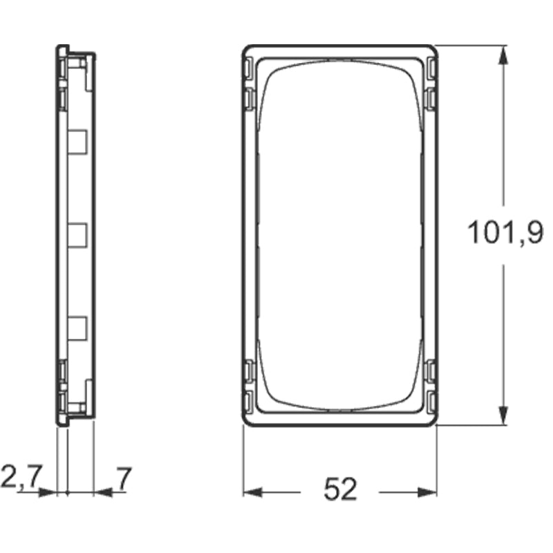 LK Fuga teknisk monteringsramme SLIM 2m